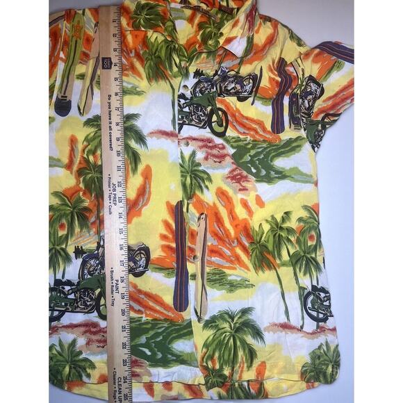 Vintage Thums Up Hawaii Shirt Men’s Small | Rayon Aloha Motorcycle Surfboard - Picture 6 of 7